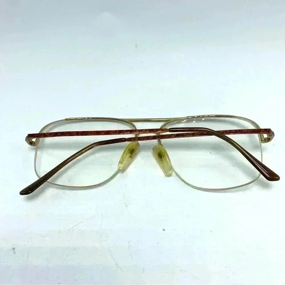 Logo Paris Eyeglasses Frames Gold Metal Frame France vintage Aviator glasses - Picture 2 of 4